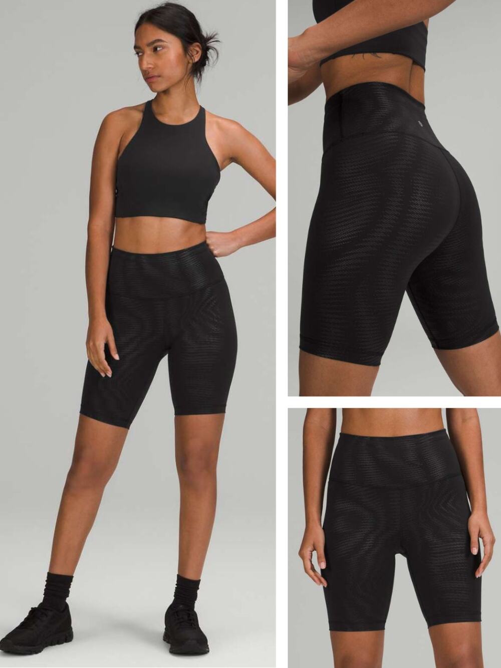 LULULEMON Wunder Train High-Rise Short 8" Foil Shapeshifter Foil Size 2 Black